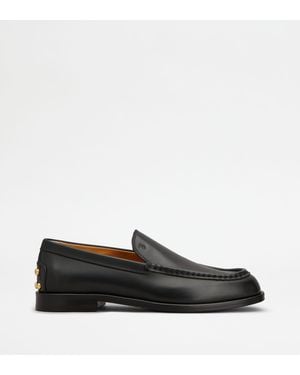 Tod's Loafers Metal Dots Aus Leder - Schwarz