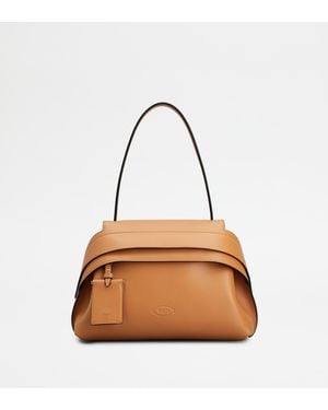 Tod's Wave Bag Aus Leder Small - Braun