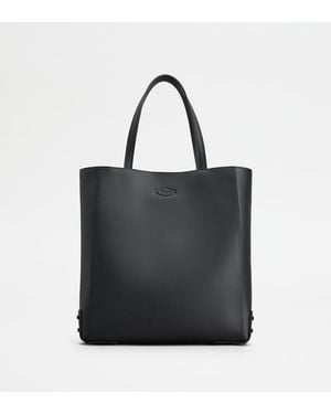 Tod's Tote Shopping Bag - Black