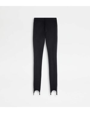 Tod's Stretch Trousers With Bands - Black