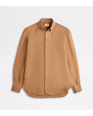 Tod's Camicia Button Down - Marrone