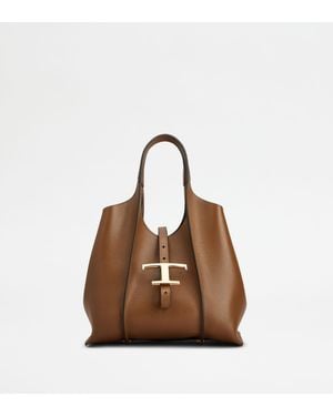 Tod's T Timeless Shopping Bag - Brown