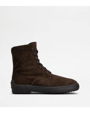 Tod's Winter Gommino Ankle Boots - Brown