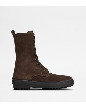 Tod's Winter Gommino Ankle Boots - Brown