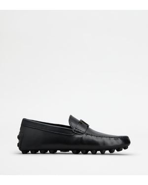 Tod's T Timeless Gommino Bubble Loafers - Black