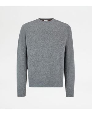 Tod's Round-Neck Pullover - Grey