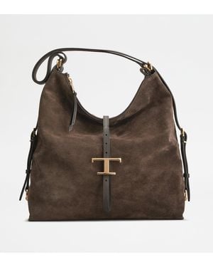 Tod's T Timeless Shoulder Bag - Brown