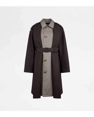 Tod's 2-In-1 Trench Coat - Black