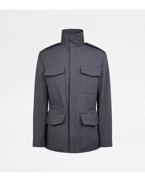 Tod's Field Jacket Aus Technischem Gewebe - Grau