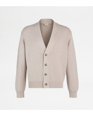 Tod's Cardigan Aus Baumwolle - Natur