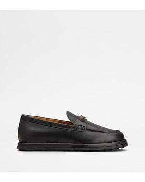 Tod's Loafers Aus Leder - Schwarz