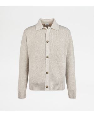 Tod's Cashmere Blend Cardigan - White