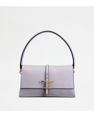 Tod's Sac Flap T Timeless En Cuir Mini - Violet
