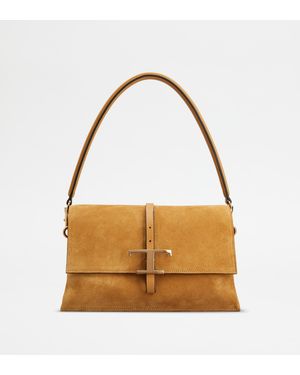 Tod's T Timeless Flap Bag - Metallic