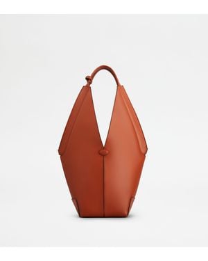 Tod's Di Bag Folio Borsa A Spalla - Arancione
