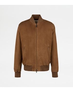 Tod's Brera Bomber Jacket - Brown