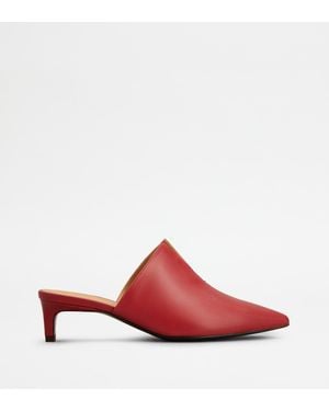 Tod's Mules - Red