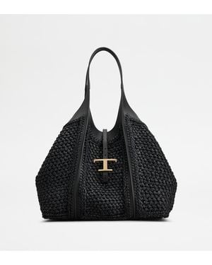 Tod's T Timeless Shopping Bag - Black