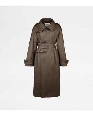 Tod's Trenchcoat Aus Baumwolle - Braun