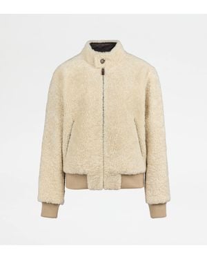Tod's Bomber Jacket - Natural
