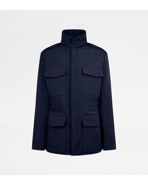 Tod's Field Jacket Aus Technischem Gewebe - Blau
