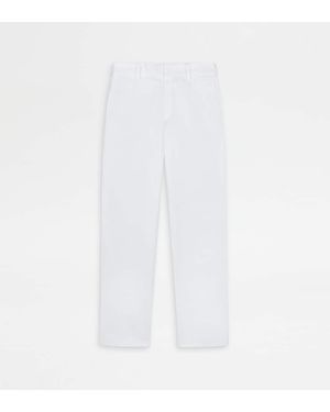 Tod's Relaxed Fit Chino Trousers - White