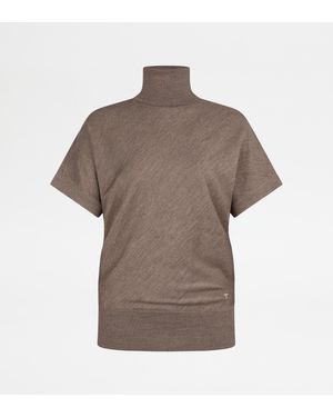 Tod's Rollkragenpullover Aus Einer Seidenmischung - Braun