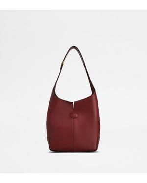 Tod's Di Bag Folio Shoulder Bag - Red