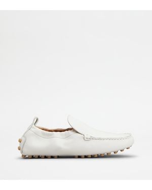 Tod's Gommino Mocassino Glove - Bianco