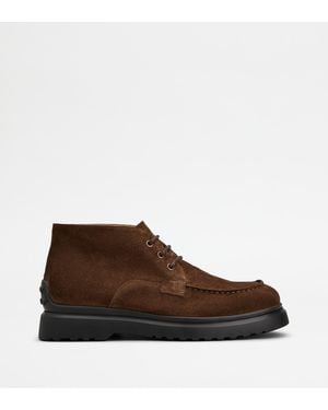Tod's Desert Boots Aus Veloursleder, 5 - Braun