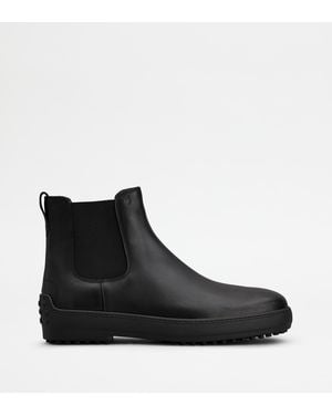 Tod's Winter Gommino Chelsea Boots - Black