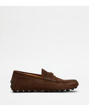 Tod's Gommino Bubble Loafers - Brown