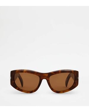 Tod's Rounded Sunglasses - Brown