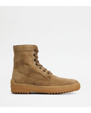 Tod's Stivaletto Winter Gommino - Marrone