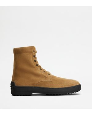 Tod's Winter Gommino Ankle Boots - Brown