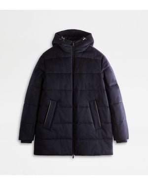 Tod's Quilted Caban - Blue