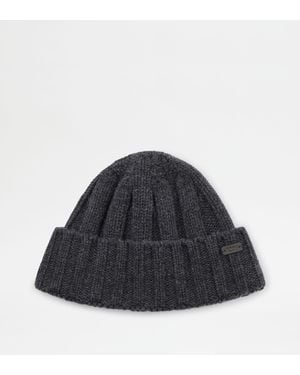 Tod's Cappello Misto Cashmere - Blu