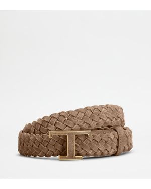 Tod's T Timeless Belt - Brown
