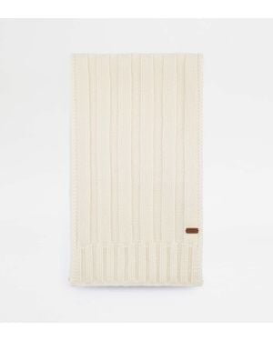 Tod's Cashmere Blend Scarf - Natural
