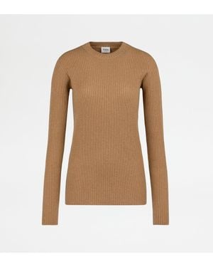 Tod's Pull En Cachemire - Marron