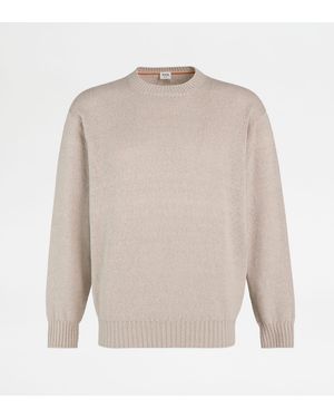 Tod's Round-Neck Jumper - White