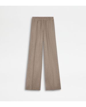 Tod's Pantaloni Misto Cashmere - Neutro