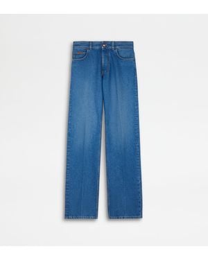 Tod's Relaxed Fit 5 Pocket Jeans - Blue