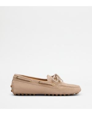 Tod's Boat Gommino Loafers - Natural