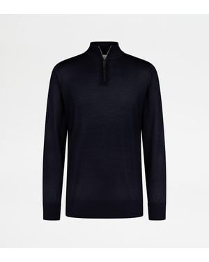 Tod's Pullover Aus Wolle T15 - Blau