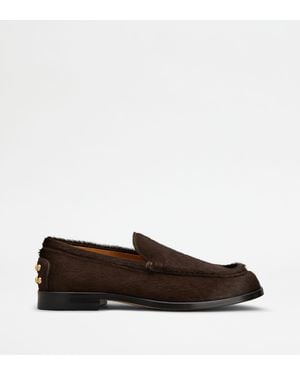 Tod's Loafers Metal Dots Aus Leder - Braun