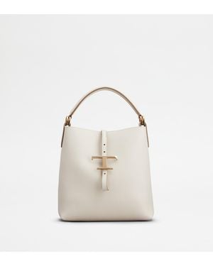 Tod's T Timeless Bucket Bag - White