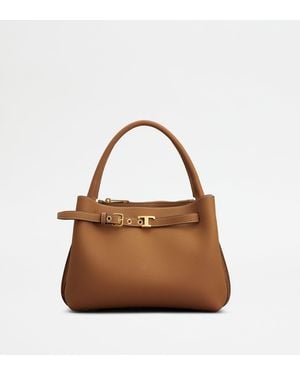 Tod's T Signature Handbag - Brown
