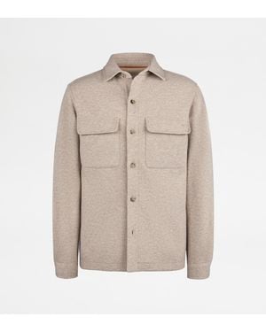 Tod's Shirt Jacket - Natural