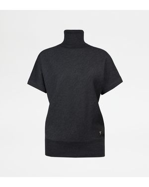 Tod's Rollkragenpullover Aus Einer Seidenmischung - Schwarz